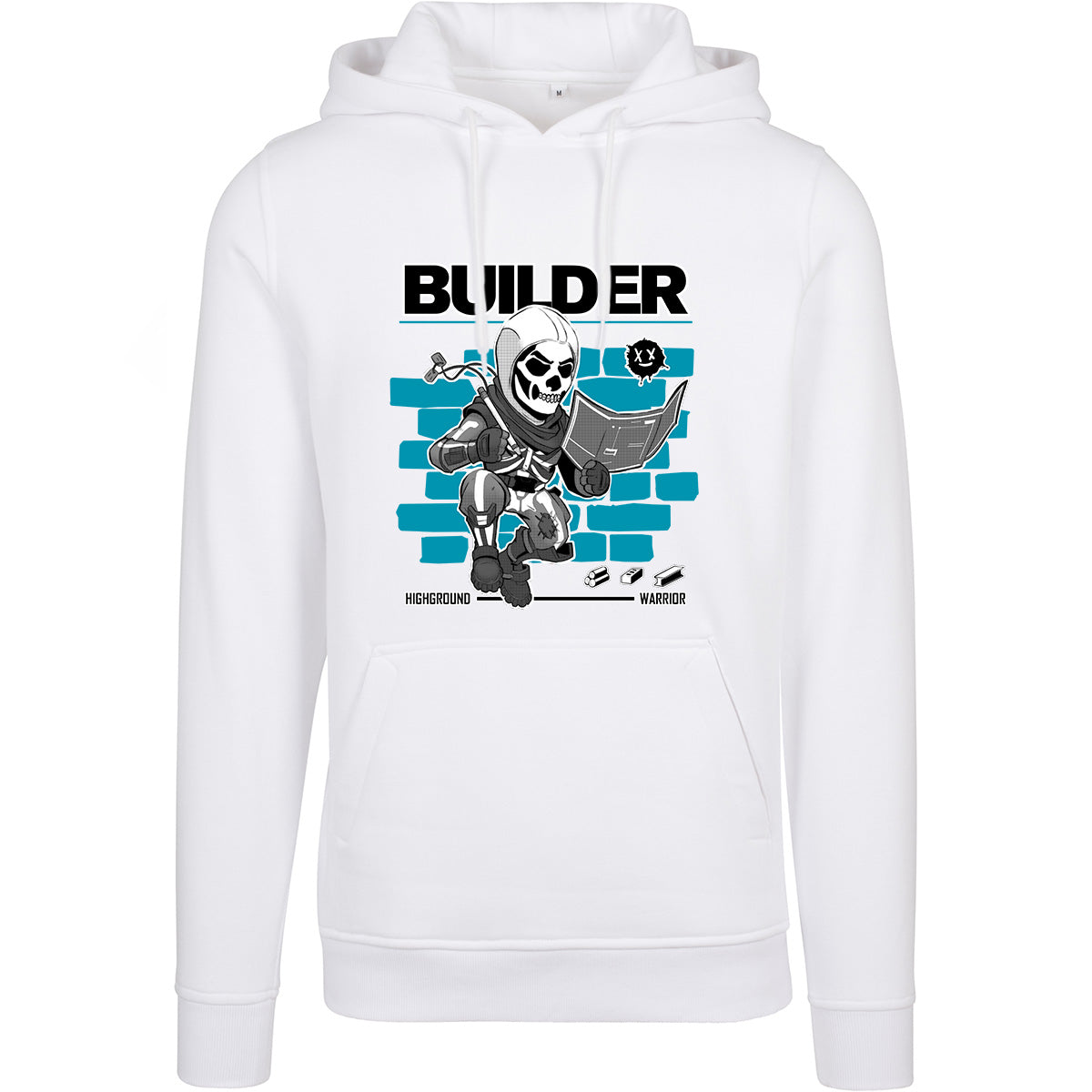 BUILDER! - Hoodie Weiß/Schwarz