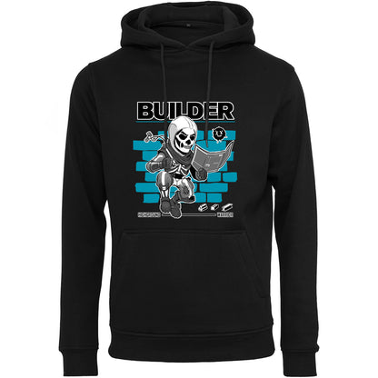 BUILDER! - Hoodie Schwarz/Weiß