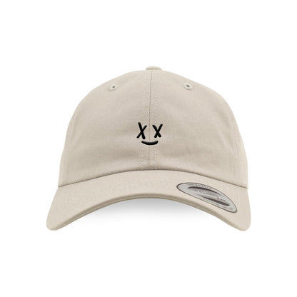 SMILE! - Curved Cap Sand/Schwarz