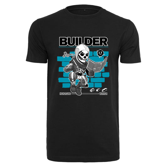 BUILDER! - Basic T-Shirt Schwarz/Weiß